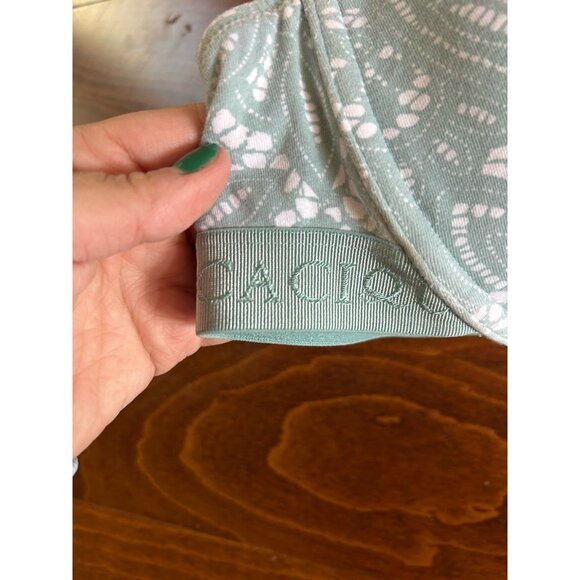 Cacique Lane Bryant 40C Green Paisley Lightly Lined Underwire Bra Plus T-Shirt - Picture 2 of 8